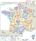 Carte de France Départements